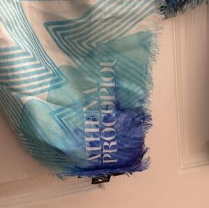 Vintage Athena Procopiou  Cashmere/modal Scarf – Teal